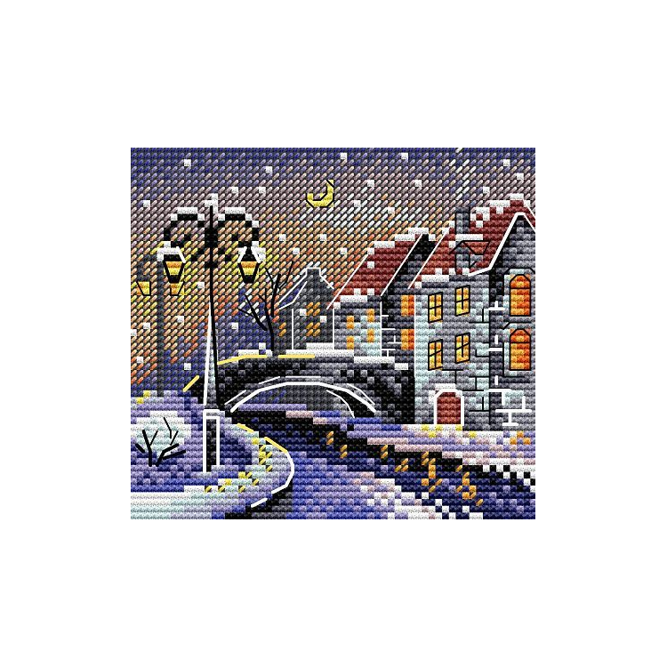 Cross-stitch kit "Winter city" SM-641