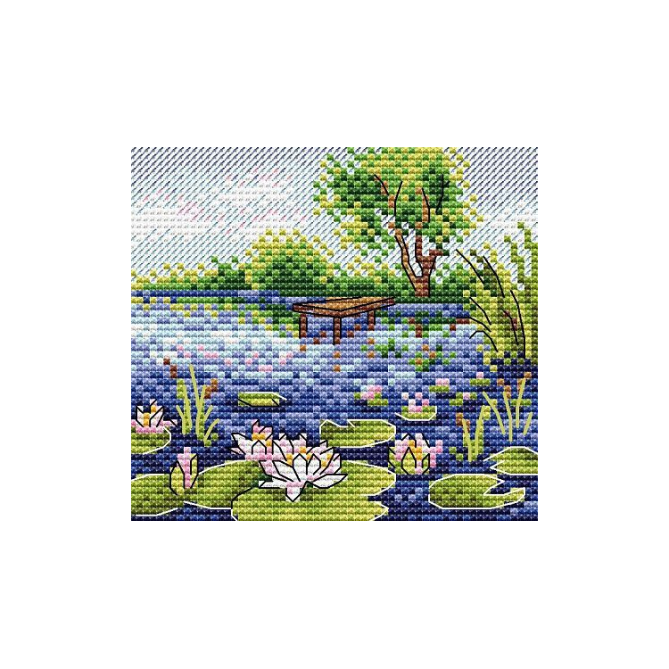 Cross-stitch kit "Water lilies" SM-659