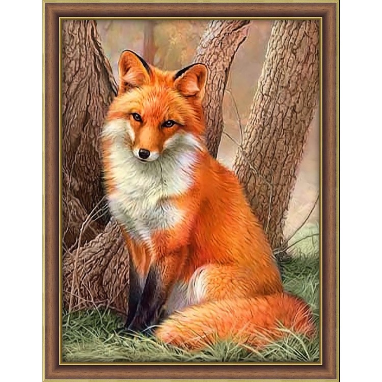 Diamond painting kit "Red Fox" 30*40 cm AM4063