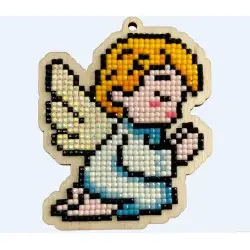 Diamond Painting kit  on wooden base "Angel" WWP525