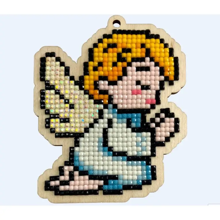 Diamond Painting kit  on wooden base "Angel" WWP525