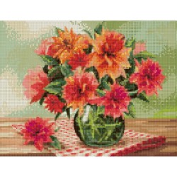 Diamond painting with subframe "Bright bouquet" 30*40 cm VA043