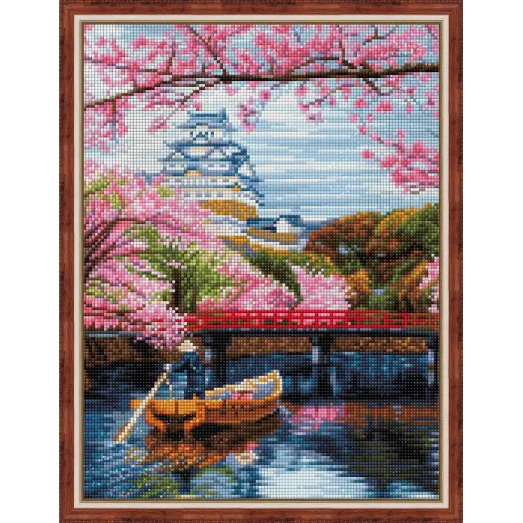 Diamond painting kit "Cherry blossom" 30*40 cm AM1835 Diamond painting kit "Cherry blossom" 30*40 cm AM1835
