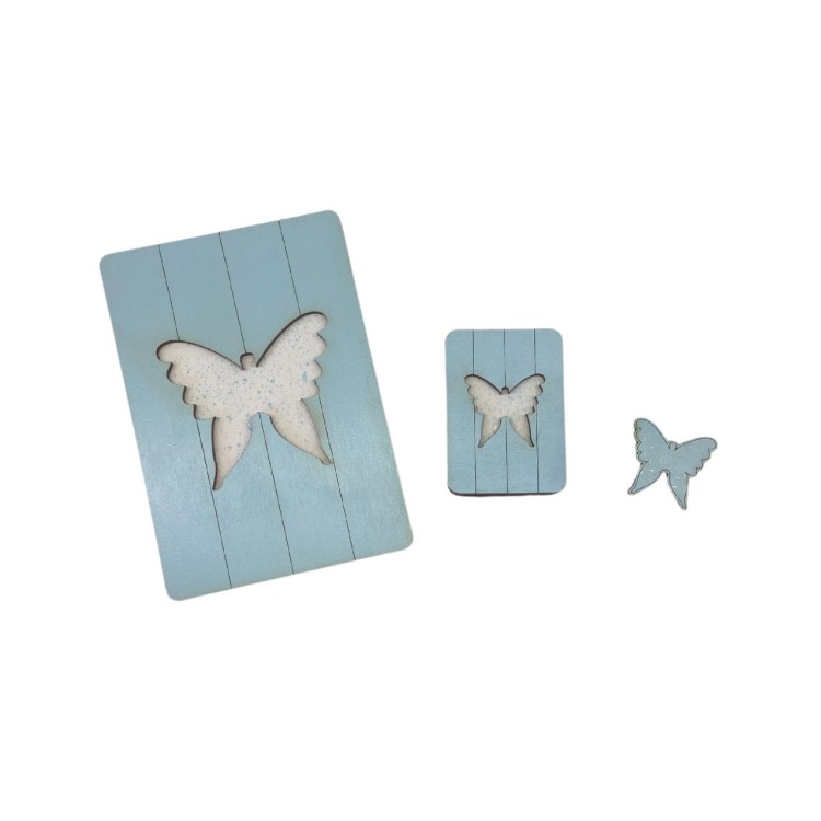 Wooden box.  Butterfly KF057/13