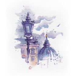 Cross stitch kit  "Architecture and lantern" S1526