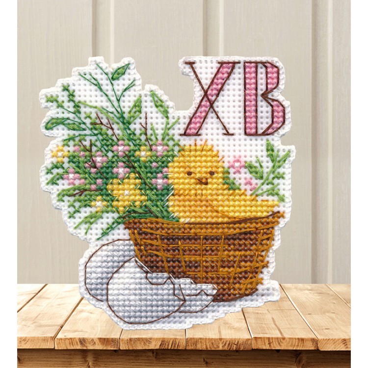 Cross stitch kit  "Easter chicken. Magnet" S1529