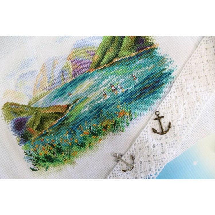 Cross stitch kit  "Lake Kezenoyam" SNV-811