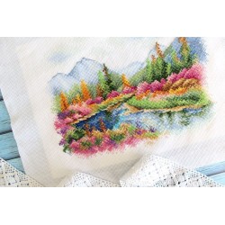 Cross stitch kit  "Jack London lake" SNV-812