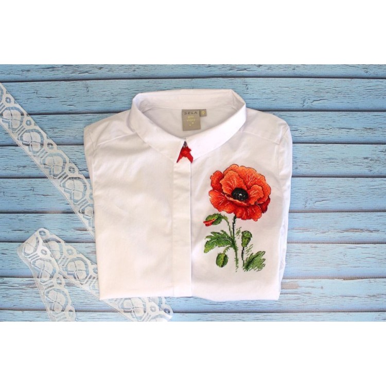 Cross stitch kit  "Red poppy" SV-541