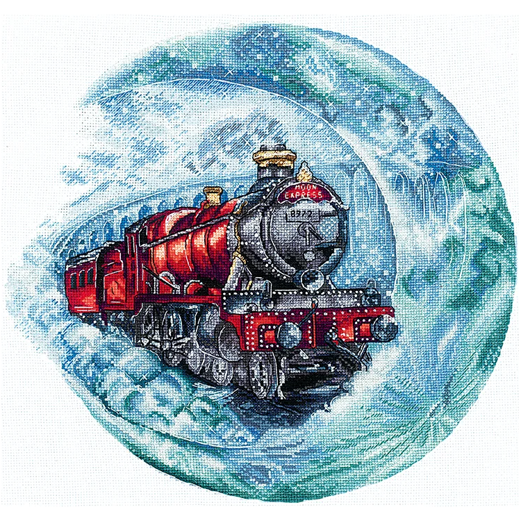 Cross stitch kit  "Moon train" SANL-18