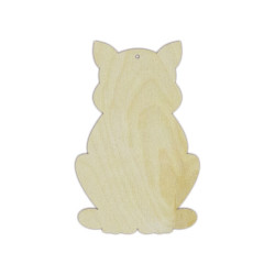 Plywood blank  "Cat" size: 9х14х0.4 cm AM777711F