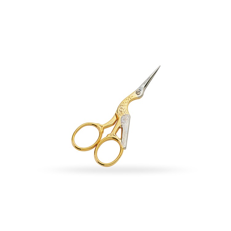 Stork embroidery scissors gold handles F11250412D