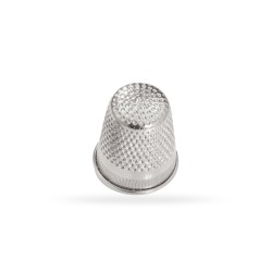 Nickel plated thimble, pouch of 10 pcs. F43001017