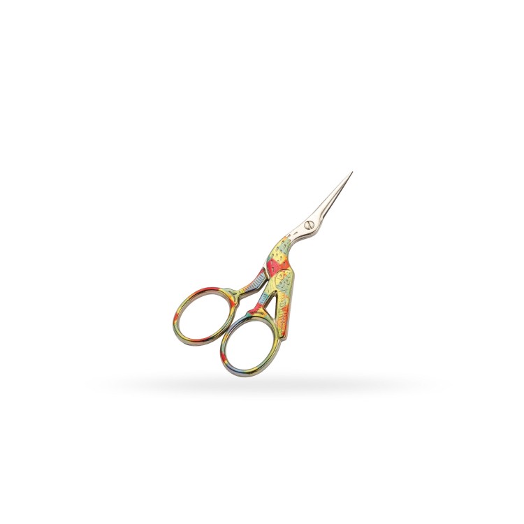 stork embroidery scissors coloured handles F71250312UA