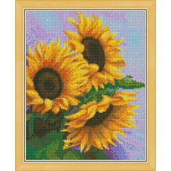 Diamond painting Kit "3 Sunflowers" AM1454