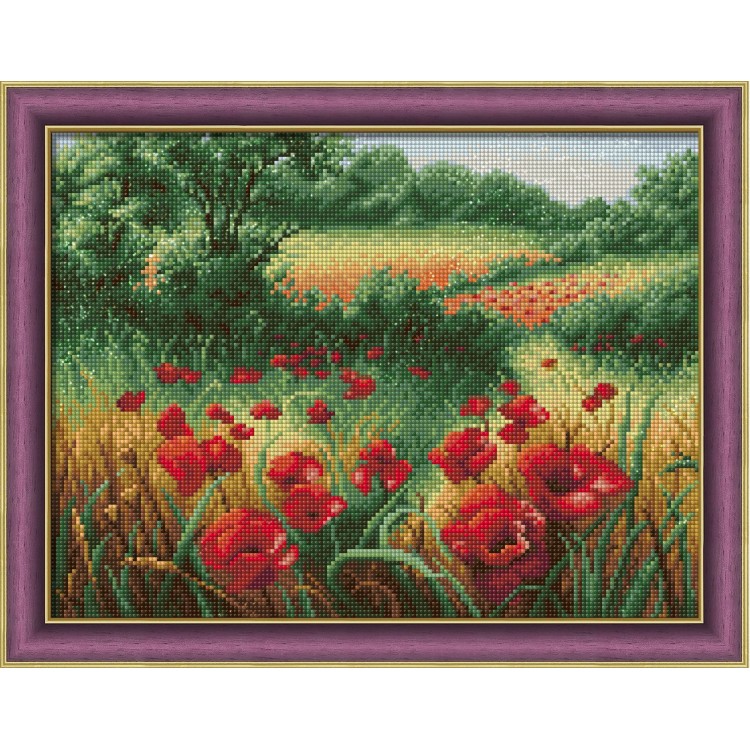 Diamond painting kit "Poppies in the Field" AM1682