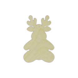 Plywood blank  "Moose" size: 8х12х0.4 cm  AM777723F