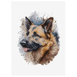 The German Shepherd 17x21cm SBC214