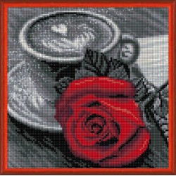 Rose and Coffee 25*25 cm AM1773