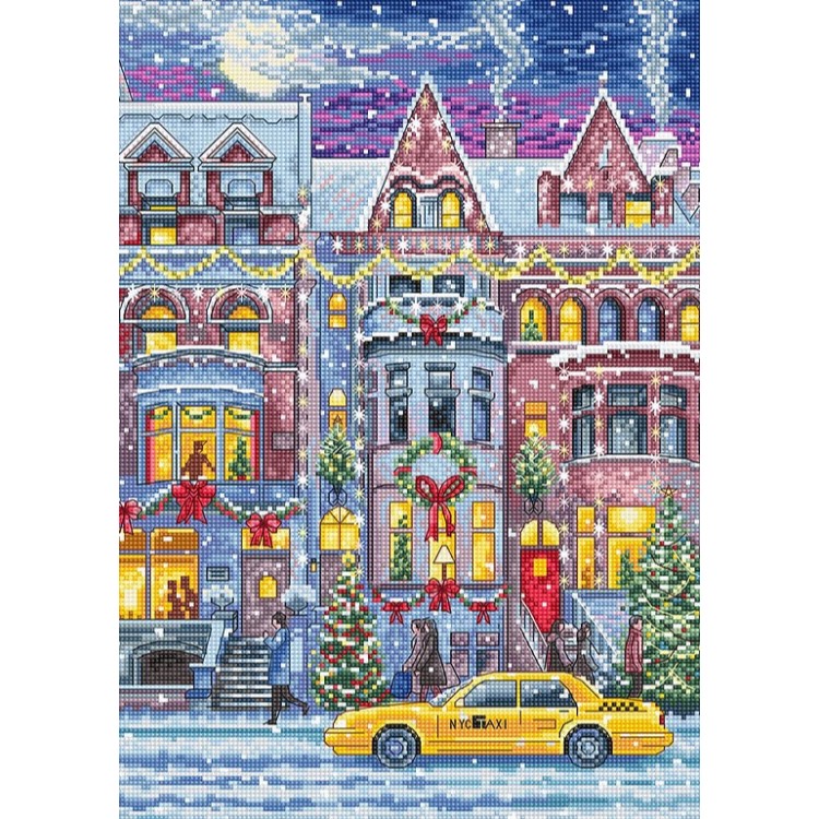 Winter Townhouse 21x30cm SLETIL8076