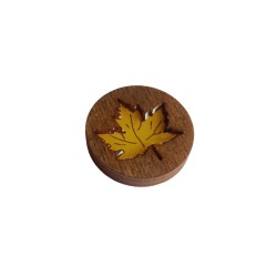 Magnetic needle holder with epoxy resin. Maple Leaf. KF059/101