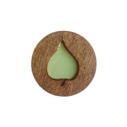 Magnetic needle holder with epoxy resin. Leaf green. KF059/108