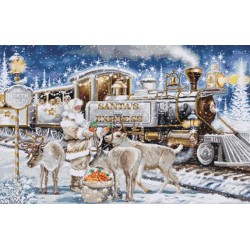 Santa’s Express White 54x35cm SBU5038