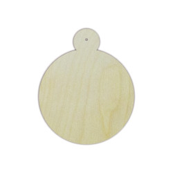 Plywood blank "Christmas ball" 11х13 х0.4 сm AM777732F