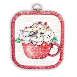 Meowy Christmas-with nurge hoop included 11x9cm SLETIL8080