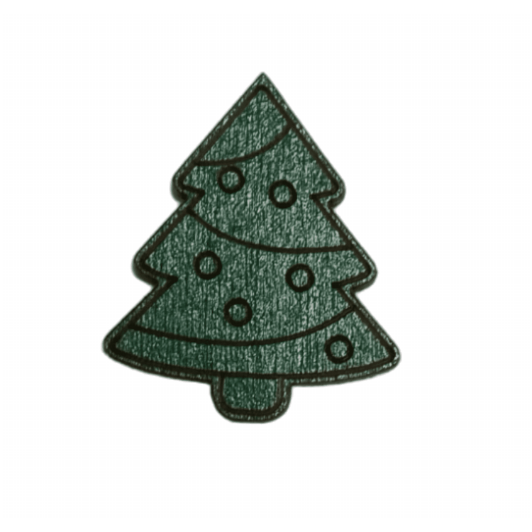 Magnetic needle holder. Green christmas tree KF059/52