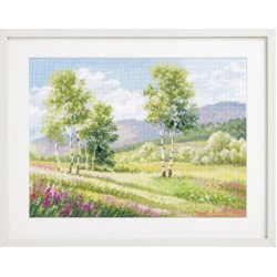 Cross stitch kit "Native spaces. Birch trees" S3-35