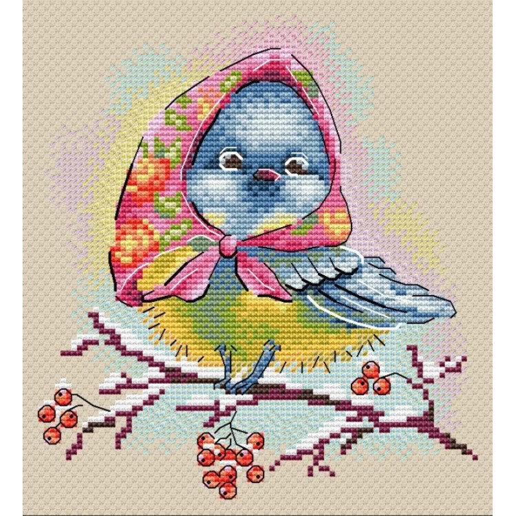 Cross stitch kit "Elegant titmouse" SM-728