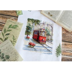 Cross stitch kit "Old tram" SNV-884