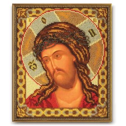 Icon beaded embroidery kit "Christ In The Crown Of Thorns" RTORB-177