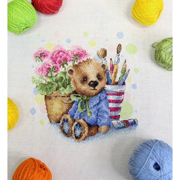 Cross stitch kit "Plush mascot" SNV-828