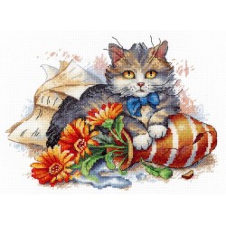 Cross stitch kit "Fluffy fidget" SNV-843