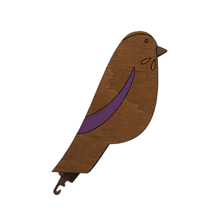 Needle treader Bird purple KF070/1-3