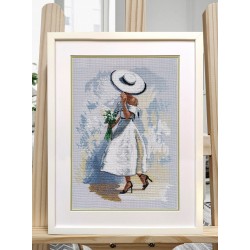 Cross-stitch kit "Stranger in White" S1581