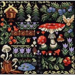 Cross-stitch kit "Sampler. Mysterious forest" SNV-889