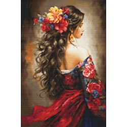 Cross Stitch Kit  The Spanish Girl 30x44cm SB702