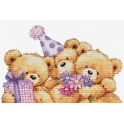 Three Party Bears 29x19cm SB1411