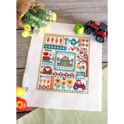 Cross stitch kit "Sampler. At my favorite cottage" SNV-846