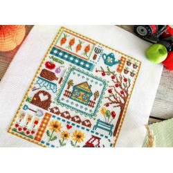 Cross stitch kit "Sampler. At my favorite cottage" SNV-846