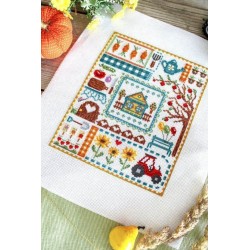 Cross stitch kit "Sampler. At my favorite cottage" SNV-846