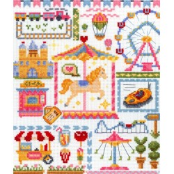 Cross stitch kit "Sampler. Amusement park" SNV-882