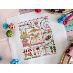 Cross stitch kit "Sampler. Amusement park" SNV-882