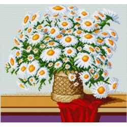 (Discontinued) Diamond Painting Kit Chamomiles Bouquet AZ-1035