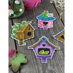 Cross stitch kit "Bird House. Magnets" SR-922