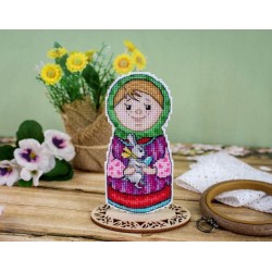 Cross stitch kit "Let's welcome spring. Girl" SR-935