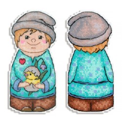 Cross stitch kit "Let's welcome spring. Boy" SR-936